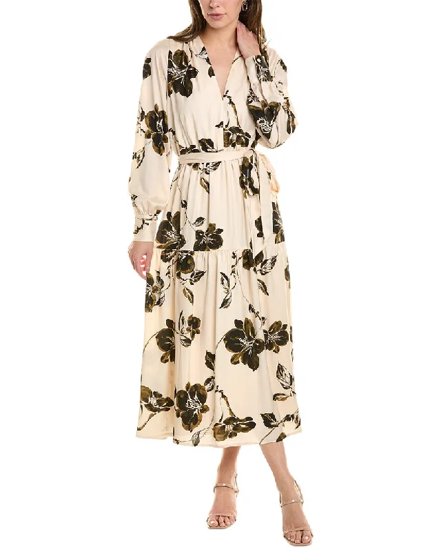 Anne Klein Floral Midi Dress Stylish Button-Down Midi Dress