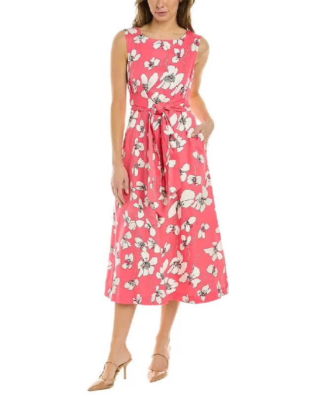 Anne Klein Printed Midi Dress Comfortable Knitwear Midi Dress