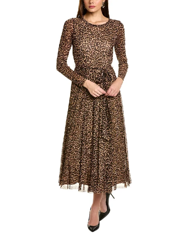 Anne Klein Tie-Waist Midi Dress Trendy Off-Shoulder Ruffle Midi Dress