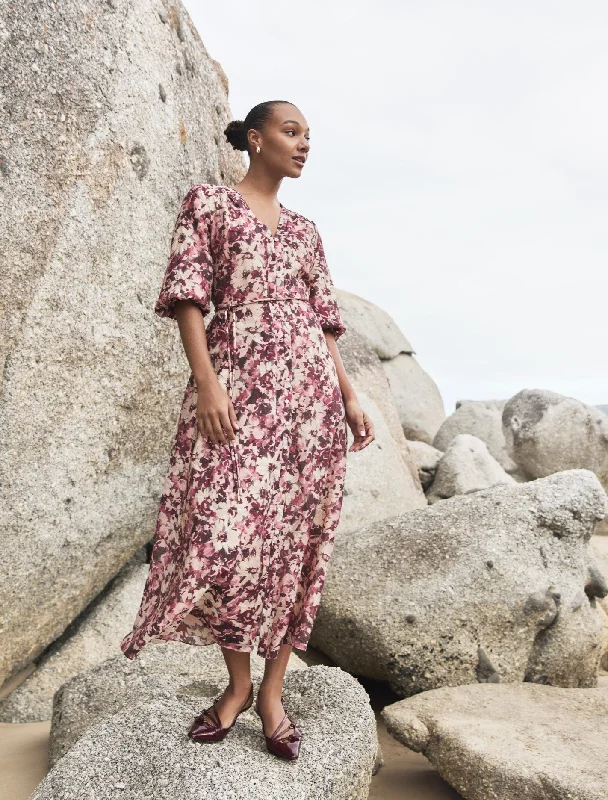 Brynn Waist Tie Midi Dress Chic Off-Shoulder Midi Dress