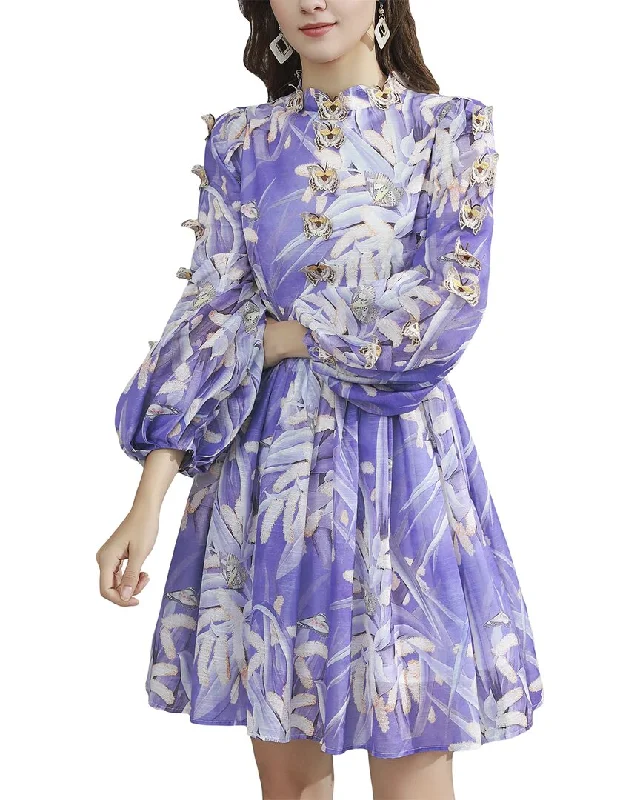 BURRYCO Midi Dress Stylish Off-Shoulder Ruffle Dress