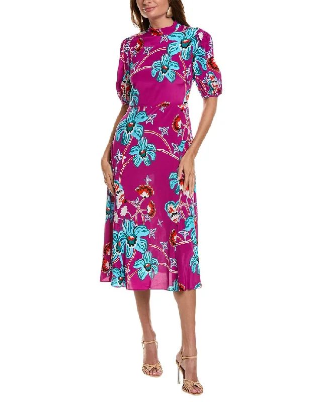 Diane von Furstenberg Nella Midi Dress Fashionable Chiffon Midi Dress