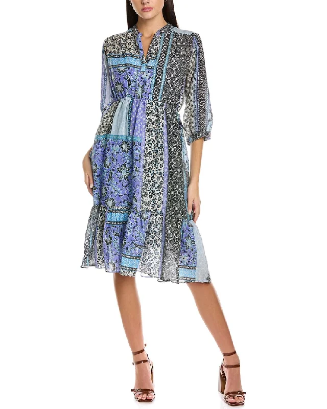 Johnny Was Workshop Marrakesh Drawstring Midi Dress Stylish Wraparound Midi Dress