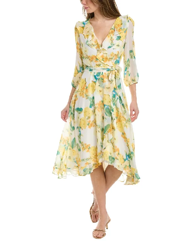 MAISON TARA Midi Dress Trendy Fit-and-Flare Midi Dress
