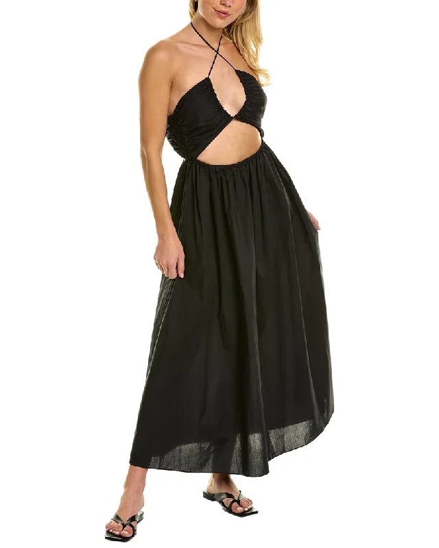 Matteau Bandeau Midi Dress Stylish Color Block Midi Dress