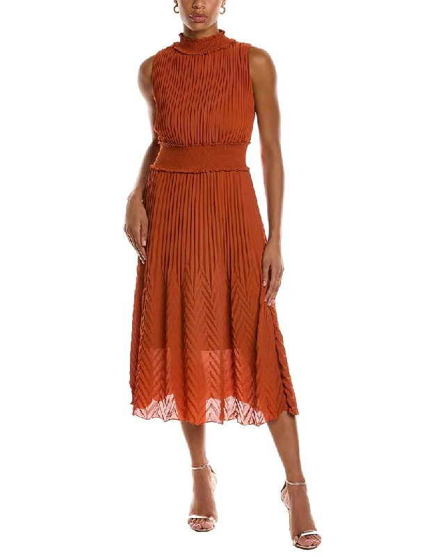Nanette by Nanette Lepore Sleeveless Midi Dress Elegant Maxi-Midi Hybrid Dress