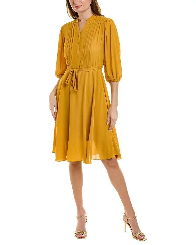 Nanette Nanette Lepore Crepe Midi Dress Stylish Button-Down Midi Dress
