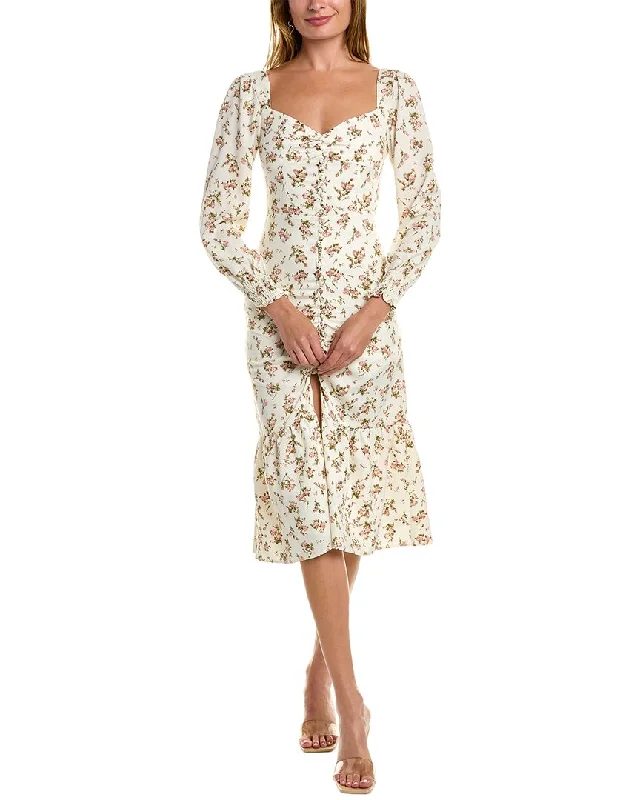O.P.T. Elean Midi Dress Stylish Halter Neck Midi Dress