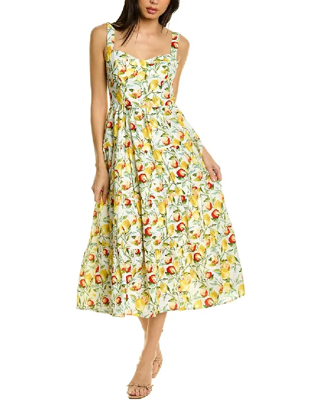OPT Catriona Midi Dress Fashionable Pleated Midi Dress