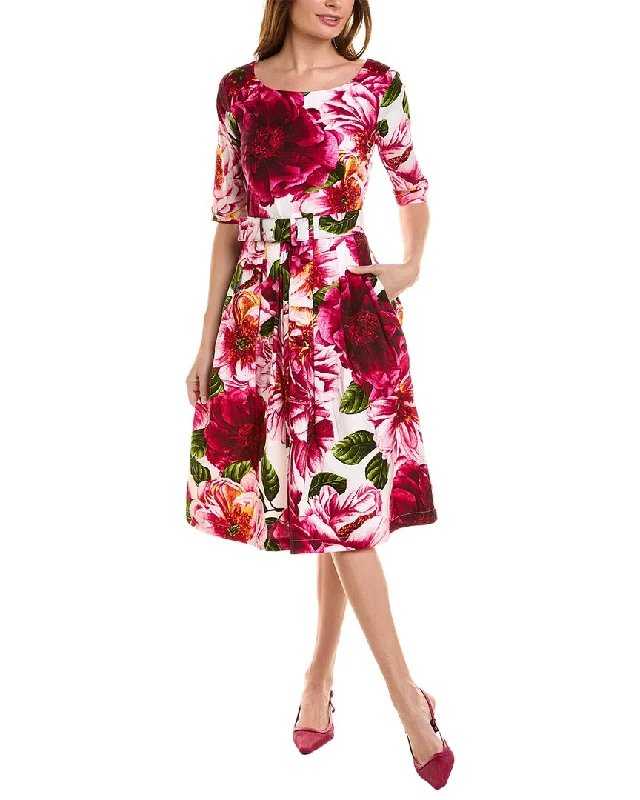 Samantha Sung Florance Midi Dress Fashionable High-Low Midi Dress