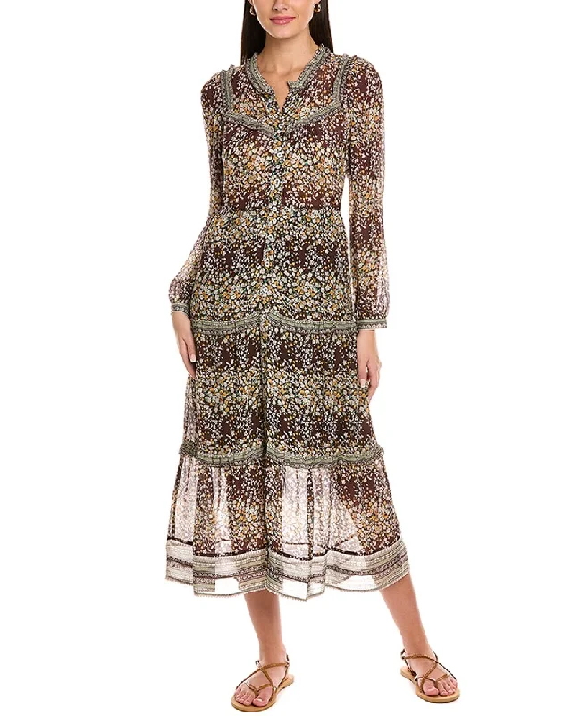Sea NY Maya Midi Dress Chic Bohemian Midi Dress