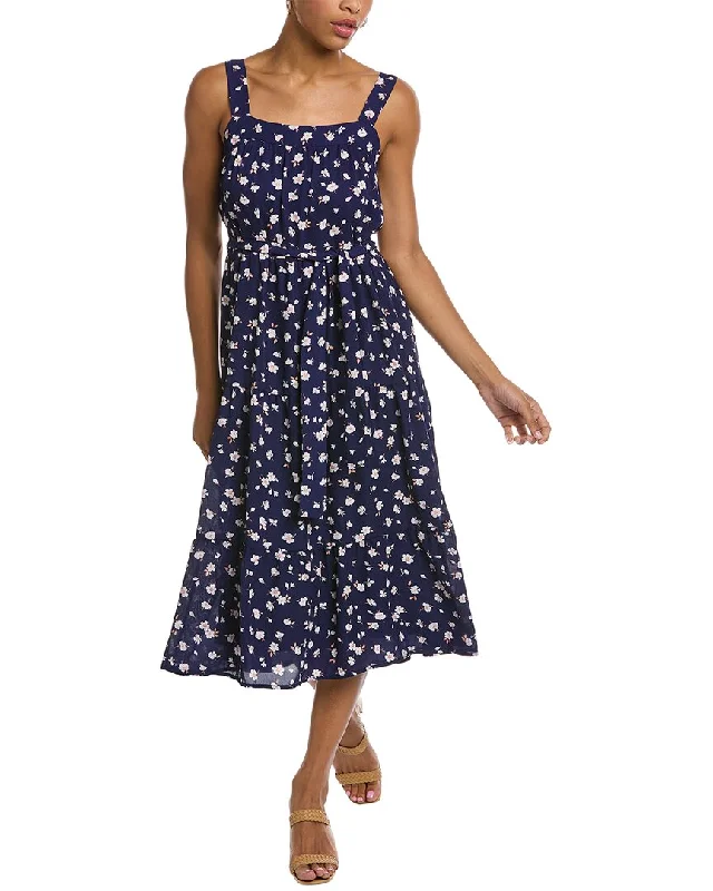 Socialite Tiered Belted Midi Dress Elegant Velvet Midi Dress