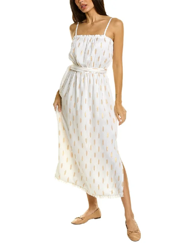 Splendid Leslie Lurex Midi Dress Cozy Midi Dress with Pockets