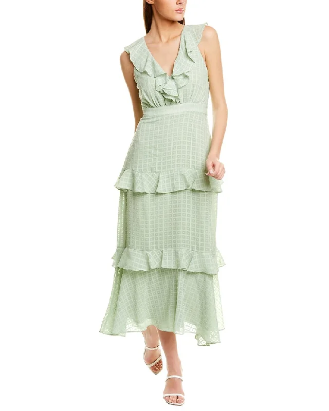 Taylor Tiered Ruffle Midi Dress Fashionable Pencil Midi Dress