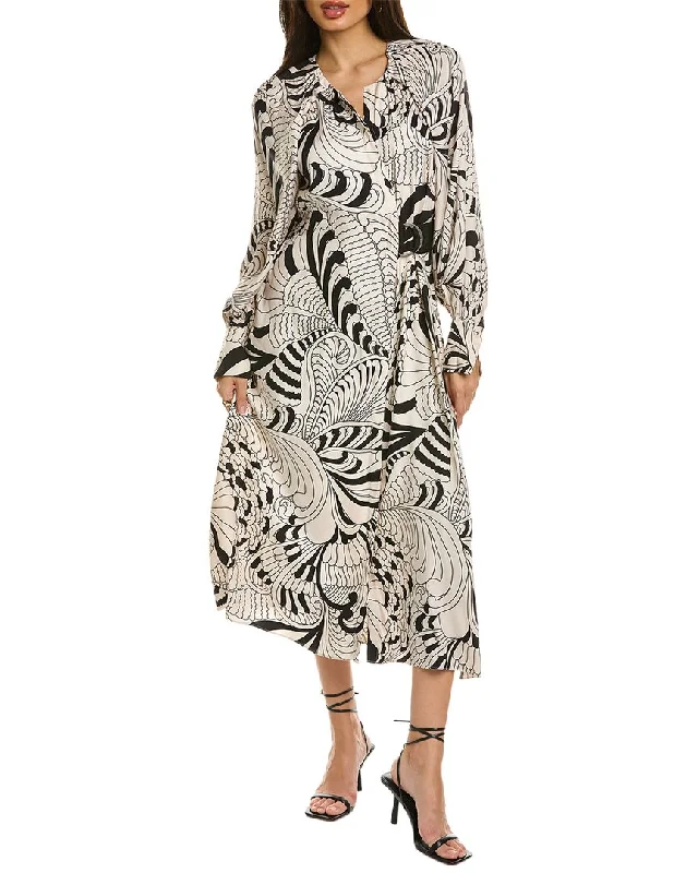 Ted Baker Emmieeh Midi Dress Stylish Color Block Midi Dress