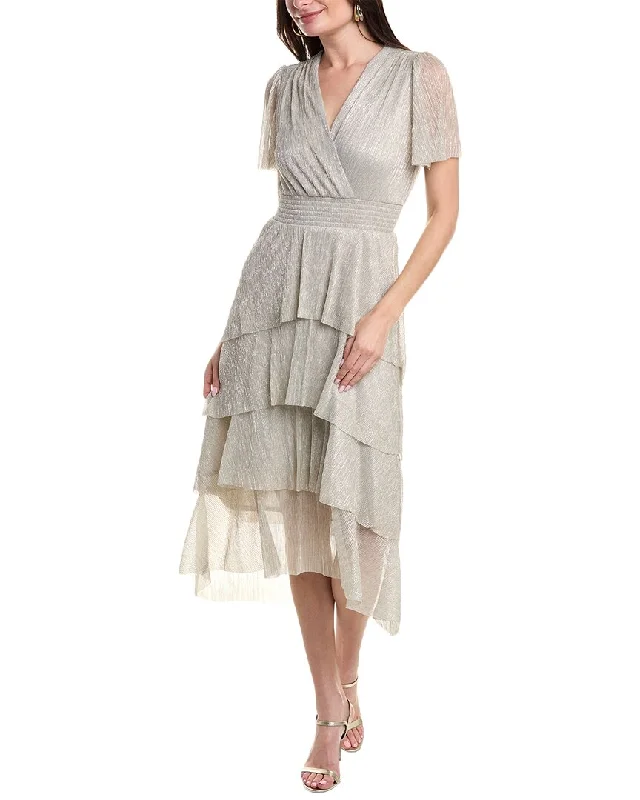 Vince Camuto Tiered Midi Dress Fashionable One-Shoulder Midi Dress