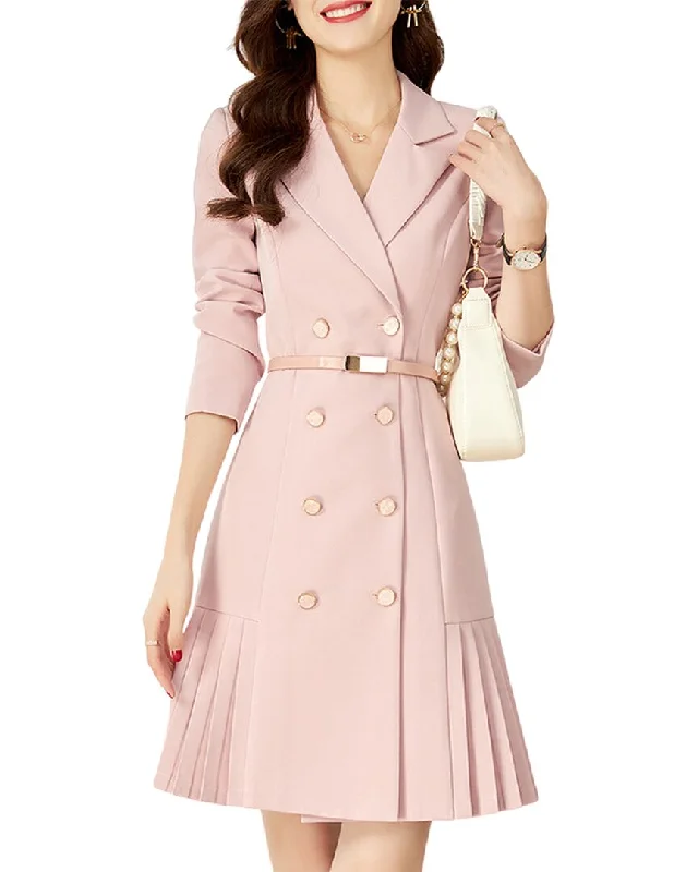 WLZD Midi Dress Stylish Button-Down Midi Dress
