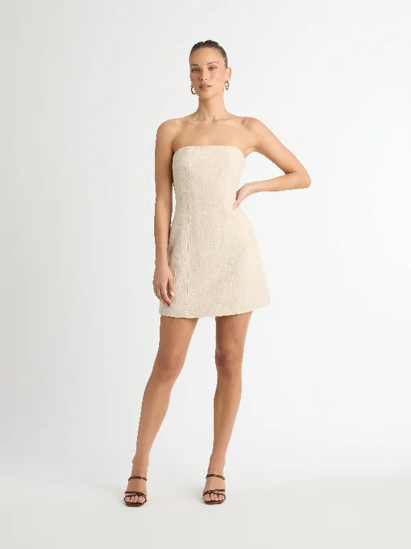 ANDREA MINI DRESS Comfortable Zip-Up Mini Dress