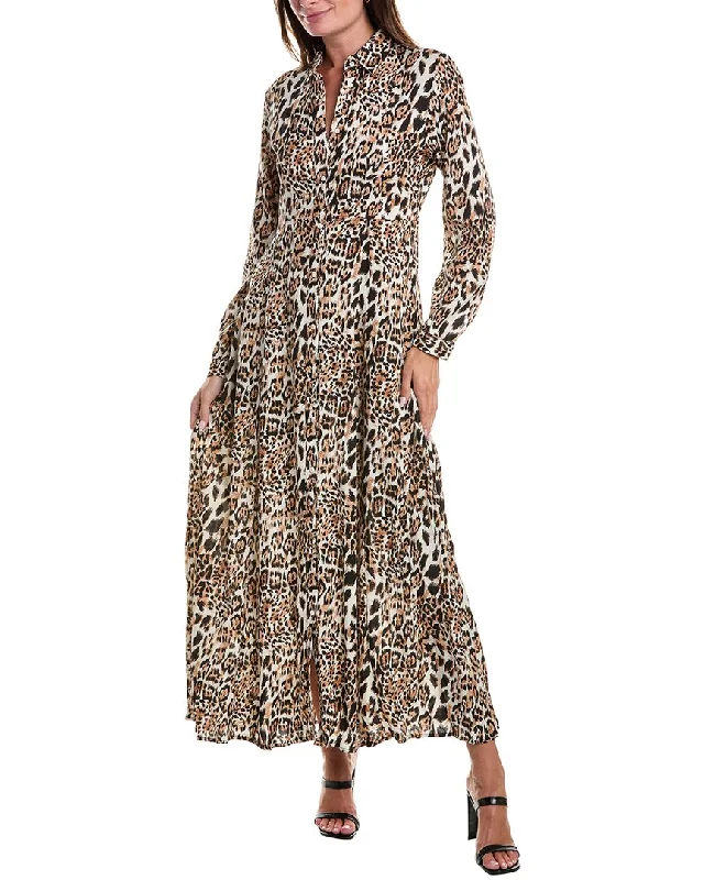 ANNA KAY Oriana Silk-Blend Maxi Dress Cozy Maxi Dress with Slit