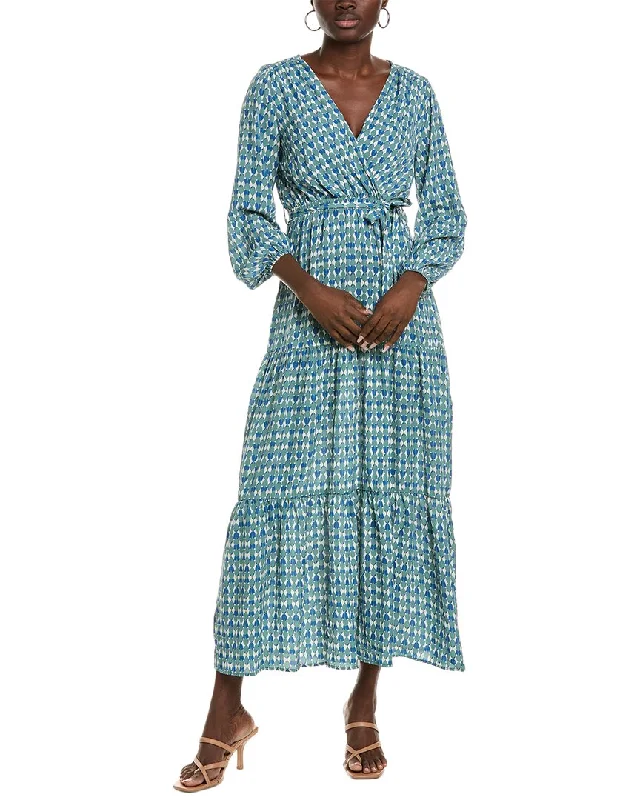 ANNA KAY Veronnak Silk-Blend Maxi Dress Comfortable Bohemian Maxi Dress