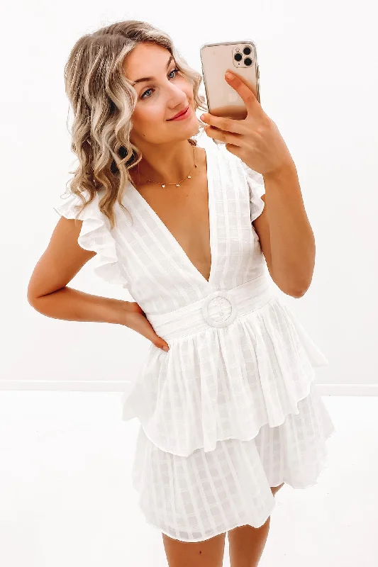 Beck Mini Dress White Trendy Camisole Mini Dress