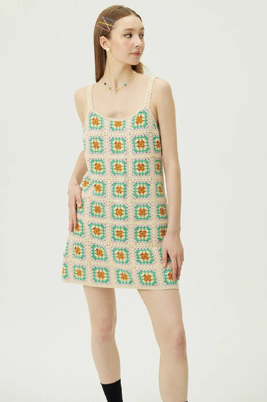 Beverly Crochet Mini Dress Chic Bohemian Mini Dress