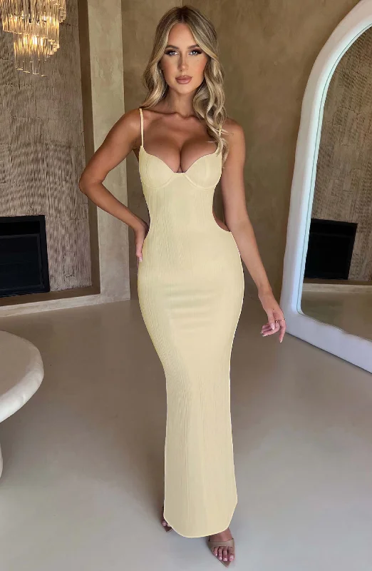 Celine Maxi Dress - Lemon Stylish Boho Maxi Dress