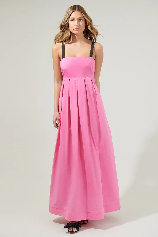 Fabiola Pleated Maxi Dress Fashionable Chiffon Maxi Dress