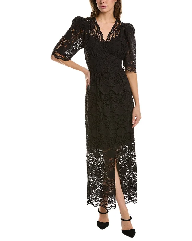 Hunter Bell Eloise Maxi Dress Cozy Maxi Dress with Slit
