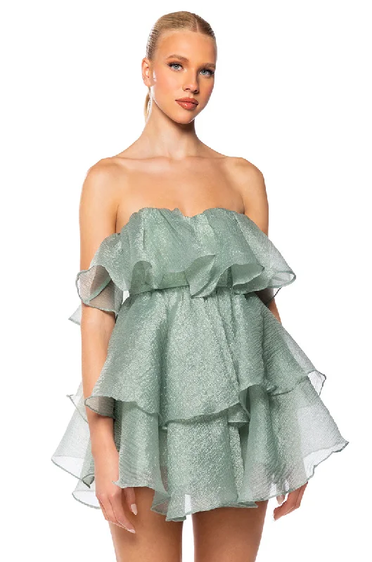 IN MY OWN FAIRYTALE MINI DRESS Classic Floral Print Mini Dress