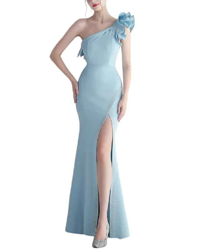 Kalinnu Maxi Dress Trendy Button Front Maxi Dress