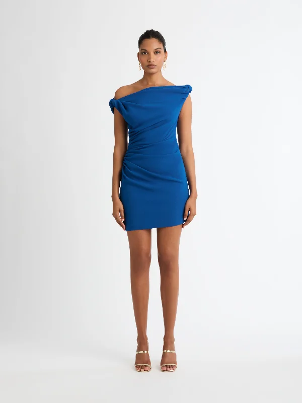 LUDLOW MINI DRESS Fashionable Lace-Trim Mini Dress