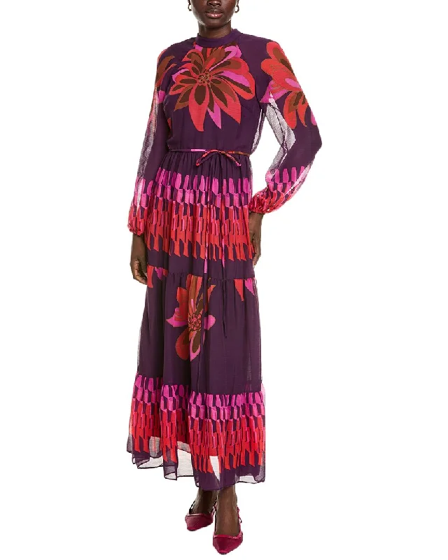 Maison Tara Yoryu Maxi Dress Elegant Lace-Up Maxi Dress