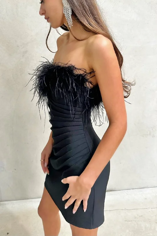 Milano Mini Dress - Black Comfortable Linen Mini Dress