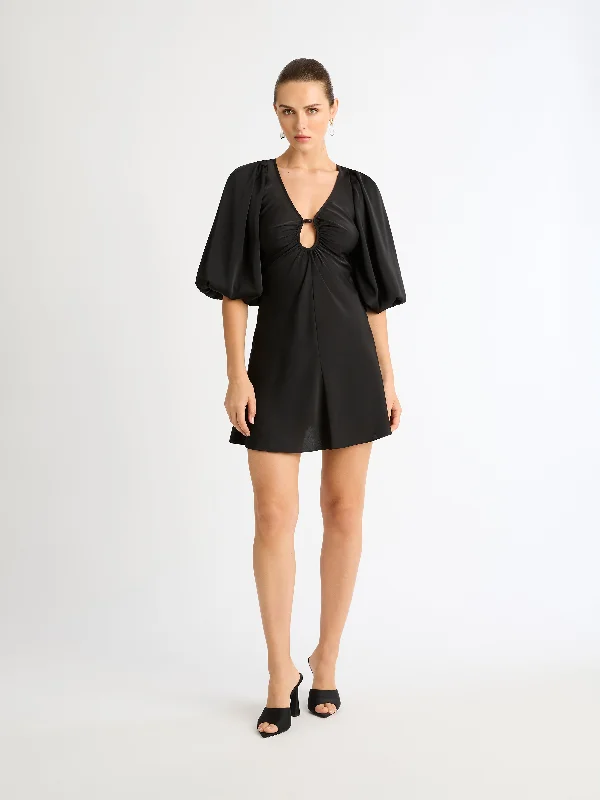 PETRA MINI DRESS Elegant Satin Mini Dress