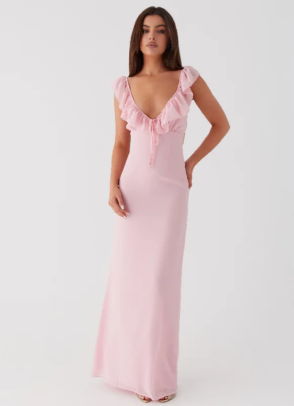 Silvie Maxi Dress - Pink Comfortable Casual Maxi Dress