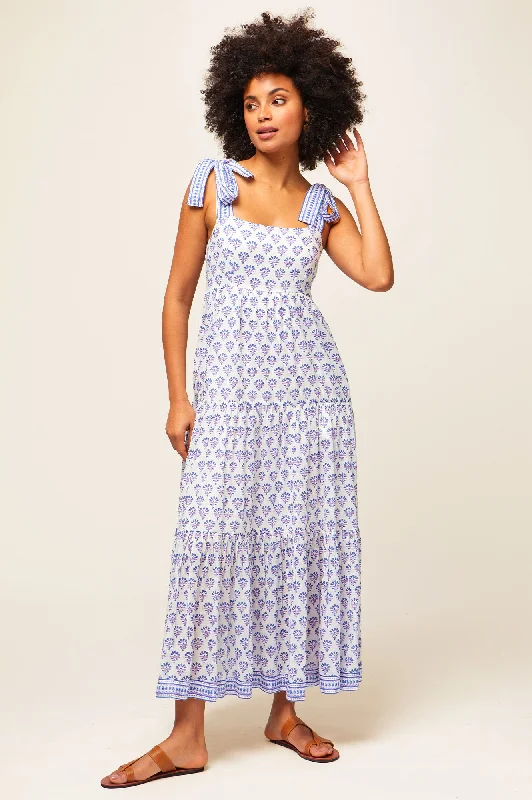 Tabitha Maxi Dress | Buti Purple/Blue Elegant Wraparound Maxi Dress