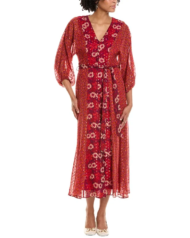 Taylor Maxi Dress Trendy Floral Print Maxi Dress