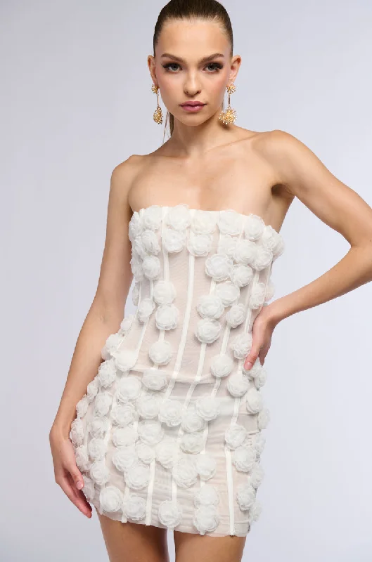THE SECRET GARDEN MESH MINI DRESS Fashionable Denim Mini Dress