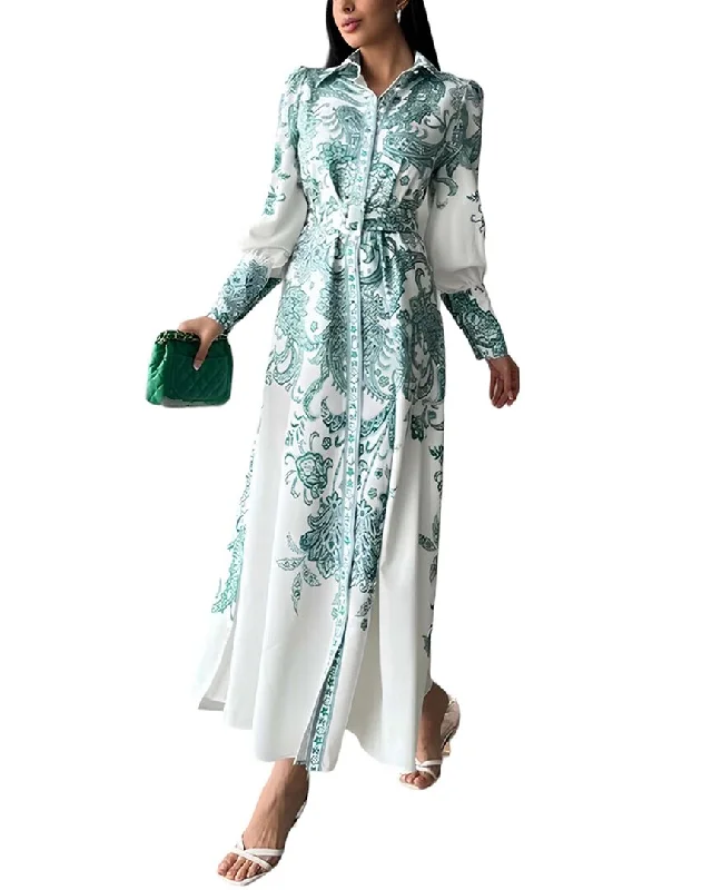 WELLWAY Maxi Dress Chic Off-Shoulder Maxi Dress
