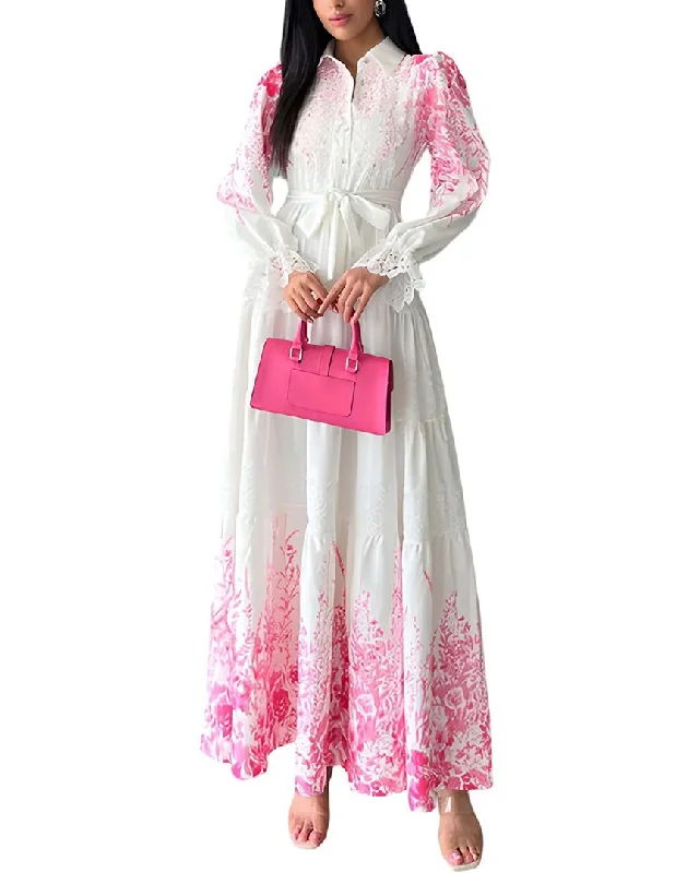 WELLWAY Maxi Dress Classic Solid Maxi Dress