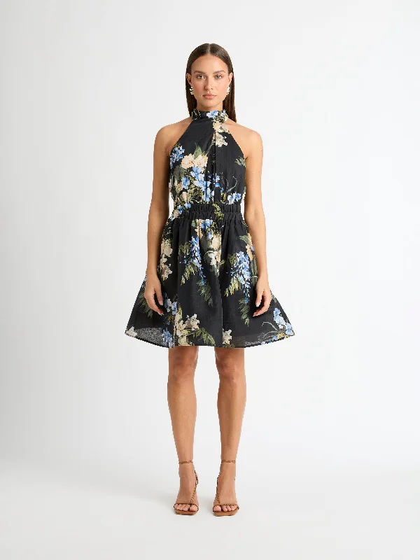 WOODLAND MINI DRESS Stylish Sweetheart Mini Dress