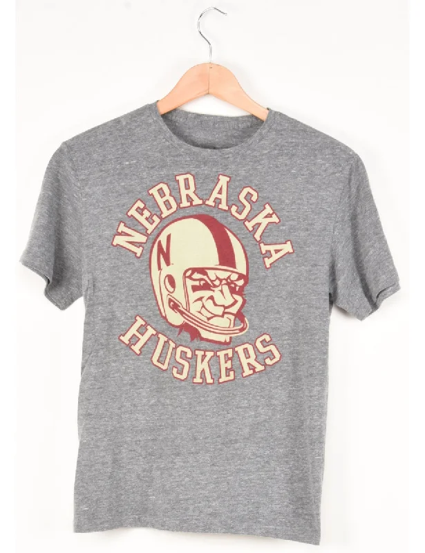 Adidas Nebraska Huskers Printed T-shirt - S Seamless Knitted Crochet