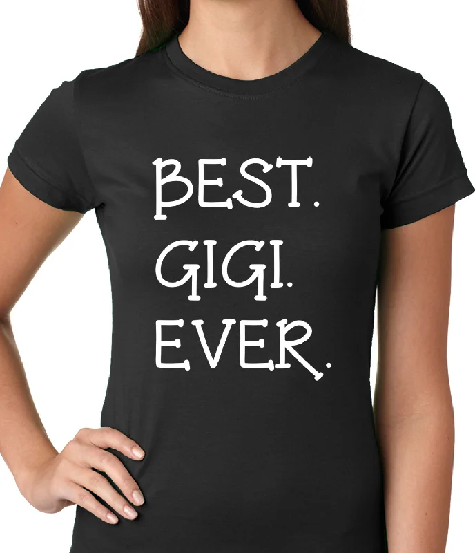 Best. Gigi. Ever. Grandma Ladies T-shirt Silk Blend Satin Velvet
