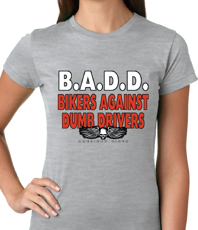 Bikers Against Dumb Drivers Ladies T-shirt Jersey Fabric Tulle Fabric Batik Fabric
