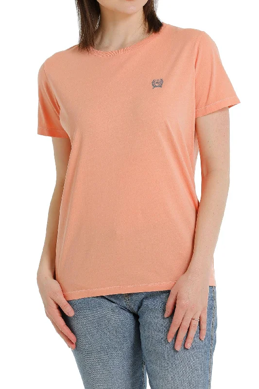 Cinch Women's Rodeo Brand Coral Short Sleeve Graphic T-Shirt MSK7901001 Mesh Blend Leather Blend Suede Blend Cinch Women's Rodeo Brand Coral Short Sleeve Graphic T-Shirt MSK7901001 Mesh Blend Leather Blend Suede Blend