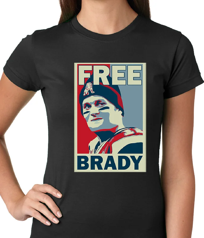 Color Free Brady Deflategate Football Ladies T-shirt Terry Blend Velvet Blend Canvas Blend