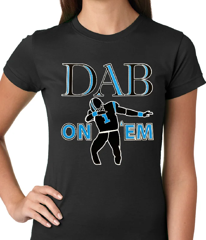 Dab On 'Em Football Player Ladies T-shirt Basic T-Shirt Crew Neck Short Sleeve