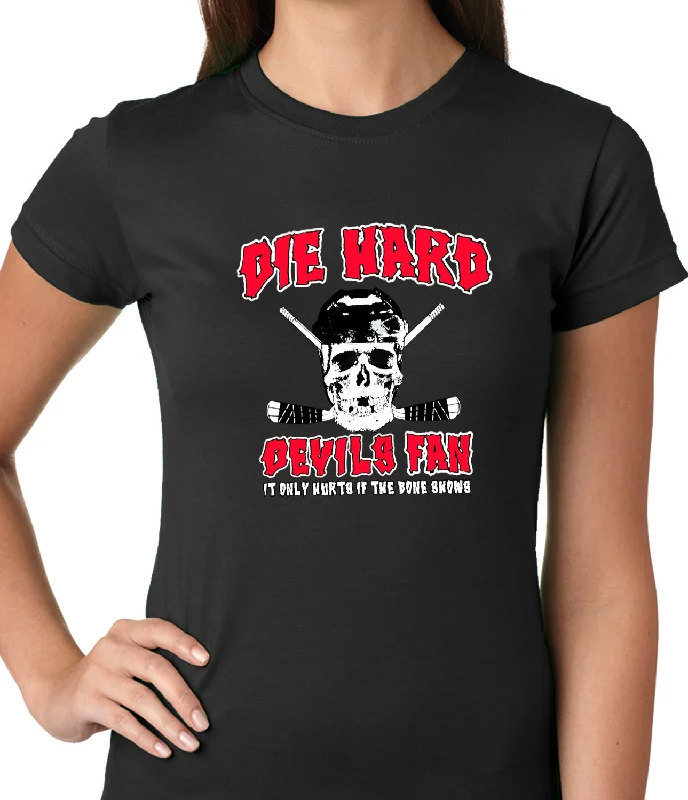 Die Hard Devils Fan Hockey Girls T-shirt Thin T-Shirt Open Front Quick Dry