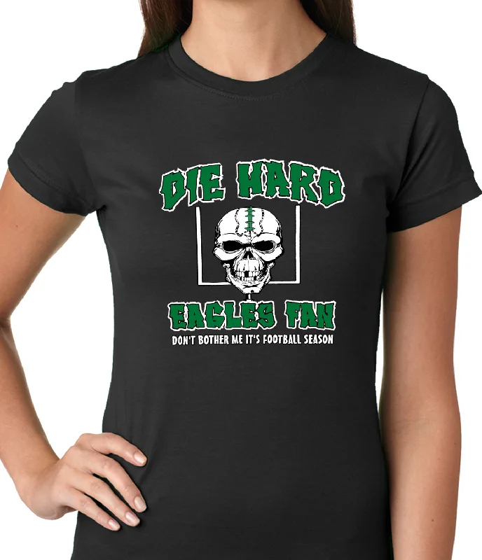 Die Hard Eagles Fan Football Girls T-shirt Seamless Knitted Crochet